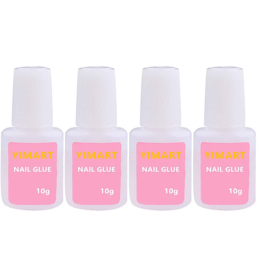 4-Pack Acrylic Nail Glue with Strong Adhesion and Easy Application
