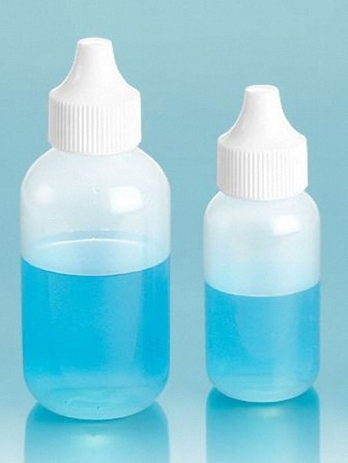 Plastic Dropper Bottle Assortment 1 oz & 2 oz (2 each) with Cap & Dropper Fitment