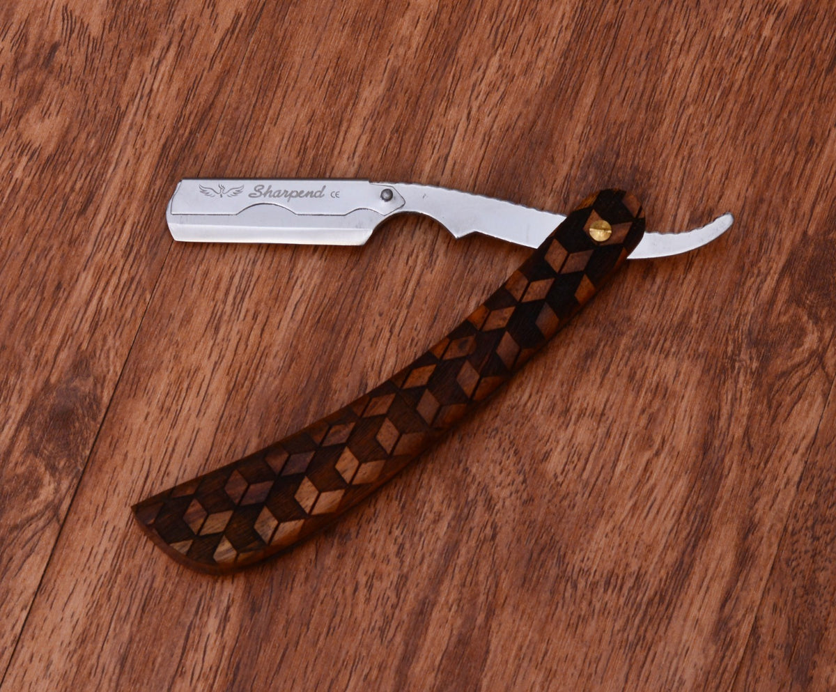 Professional Straight Shaving Razor Kit with Blades for Barbershops