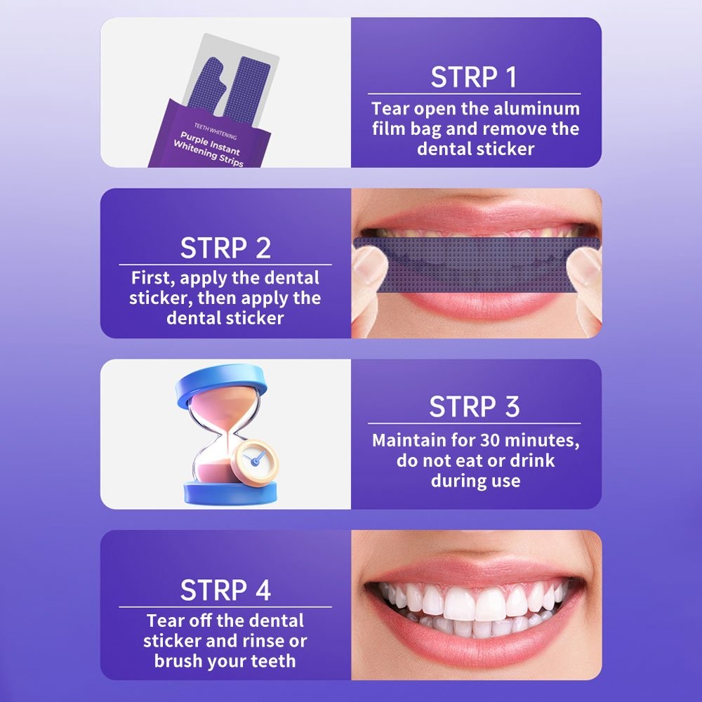 V34 Strips - Safe, Fast, No Peroxide, Multiple Quantities