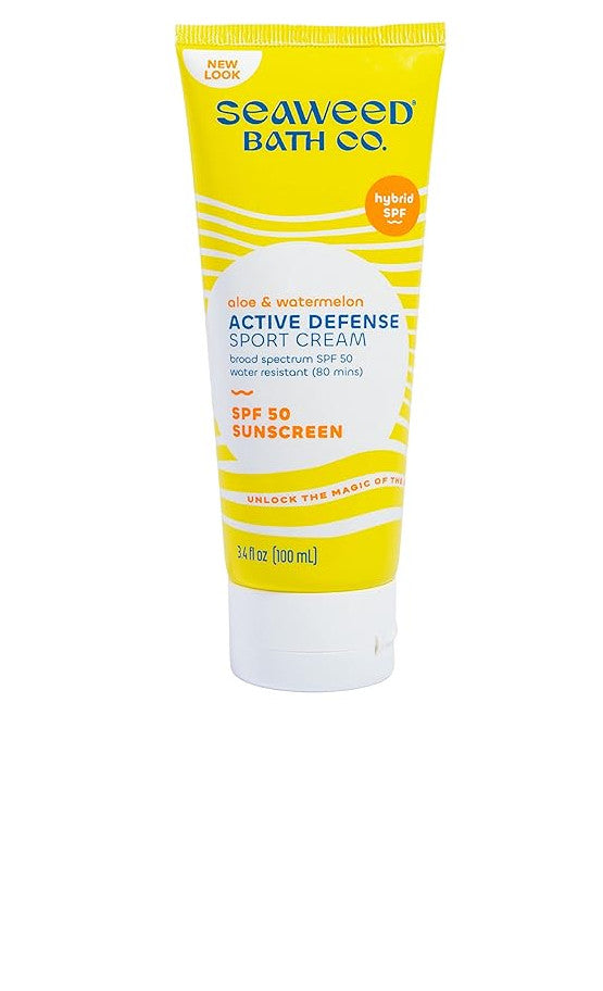 SPF 50 Sport Sunscreen Cream - 3.4 Oz Active Defense Sunblock