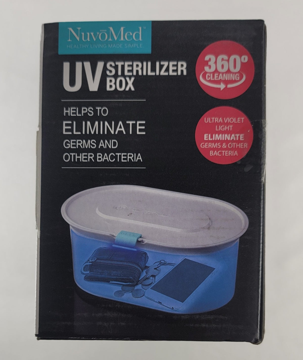 UV Sterilizer Box Germ and Bacteria Eliminator for Home & Travel