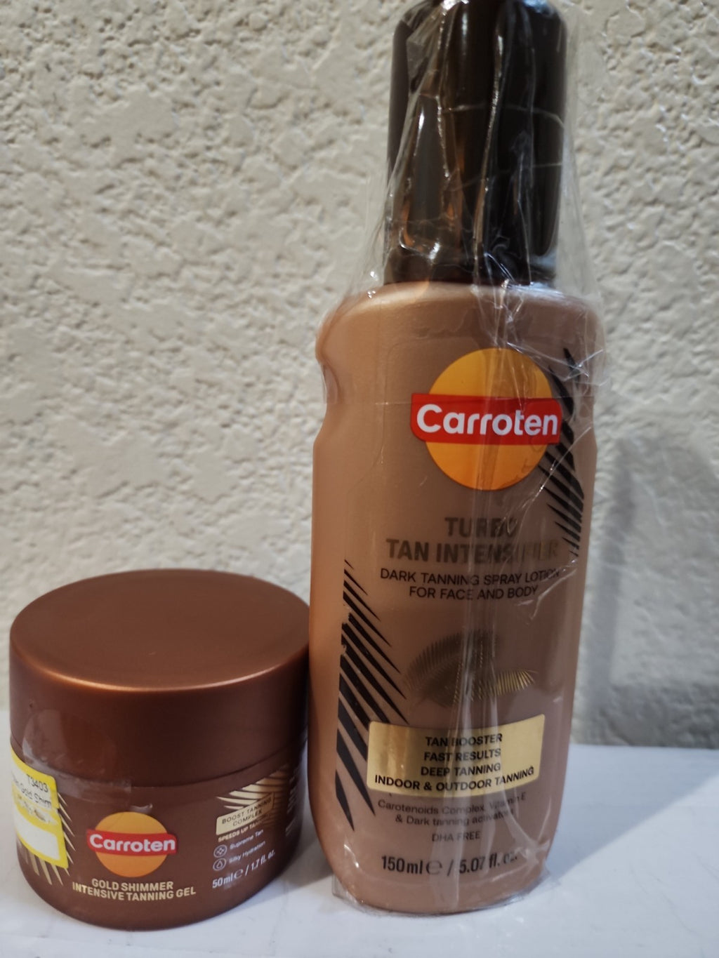 Dark Tanning Spray & Gel Set - Fast Results, Deep Skin Tone, 150ml & 50ml