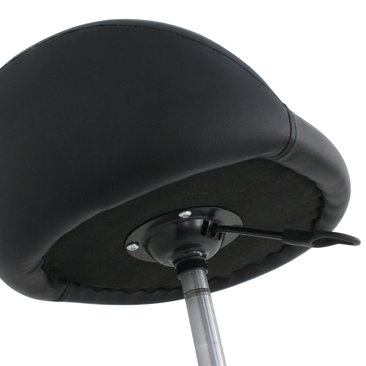 Adjustable Hydraulic Salon Stool with Backrest and 5 Caster Wheels