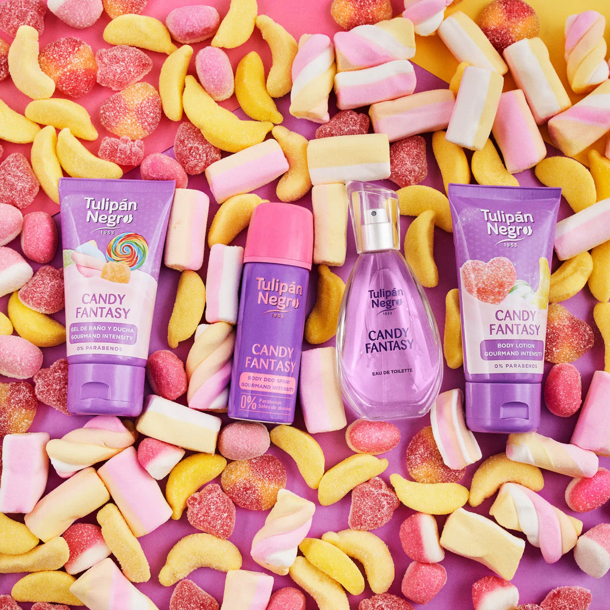 Candy Scented Gift Set with Shower Gel, Lotion, Cologne & Body Spray
