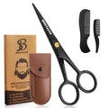 5 Inch Stainless Steel Beard & Mustache Scissors with Sharp Blades and Coating