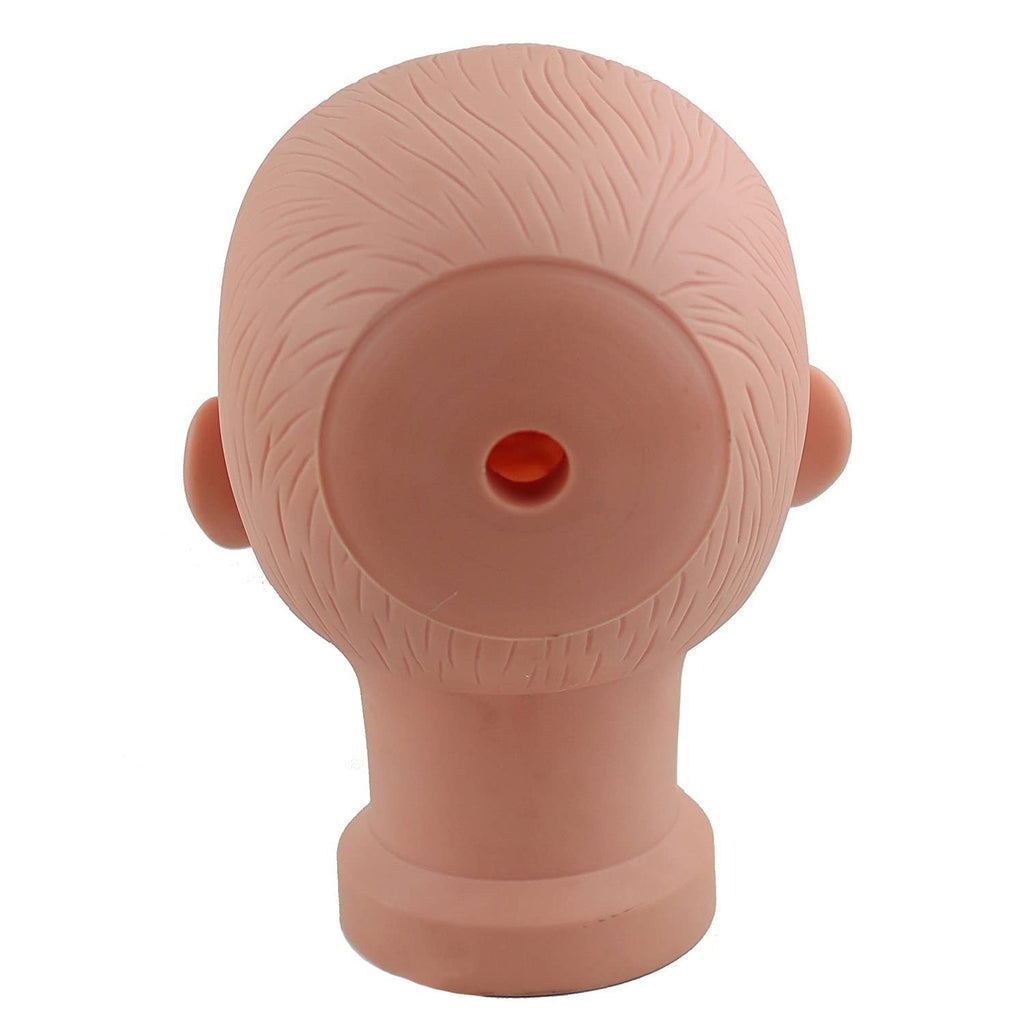 Baby Girl Mannequin Head for Wig and Hat Display - Silicone Cosmetology Mannequin