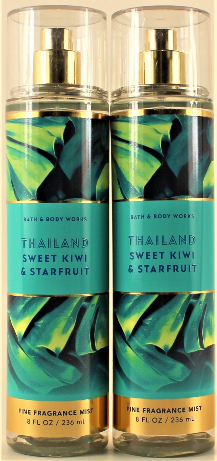 Bath & Body Works Thailand Sweet Kiwi Starfruit Body Mist 8oz - 2 Pack