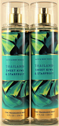 Bath & Body Works Thailand Sweet Kiwi Starfruit Body Mist 8oz - 2 Pack