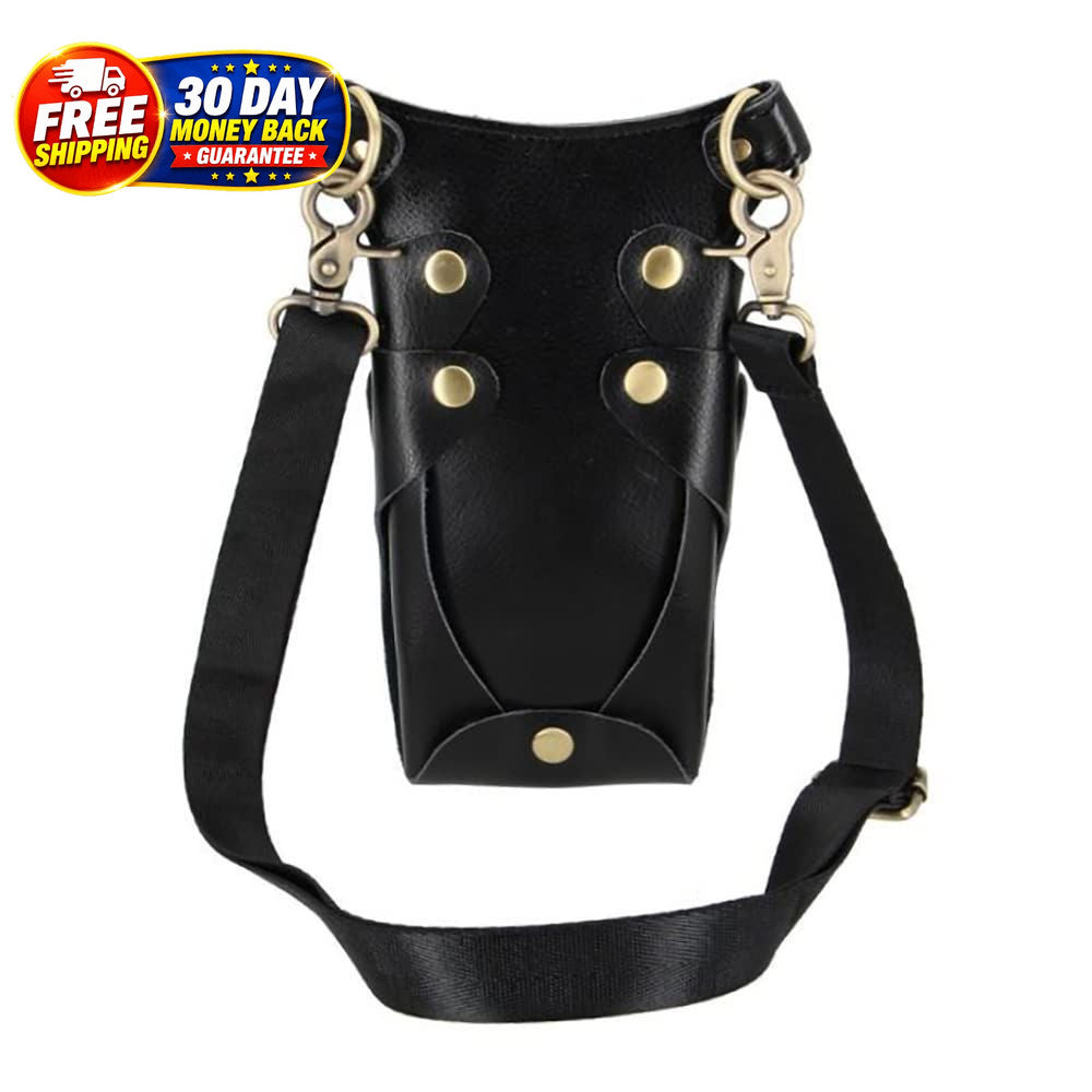 Leather Barber Scissor Holster Bag with Multiple Tool Holders