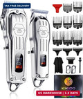 Cordless Hair Clippers for Men Professional Haircut Trimmer with Guide Combs