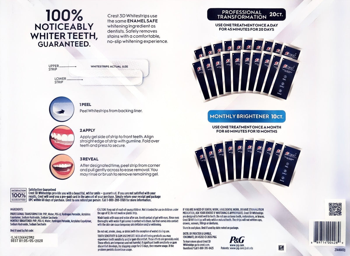 Kit with 40+20 Strips - Professional & Enamel Safe