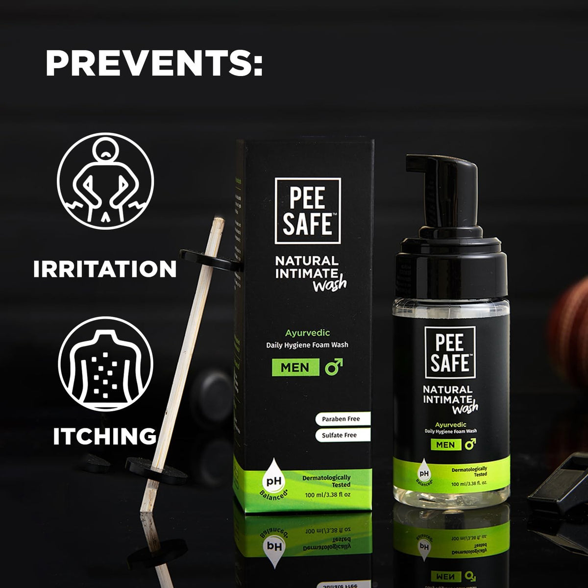 Men's Intimate Hygiene Gel with pH Balance and Natural Extracts