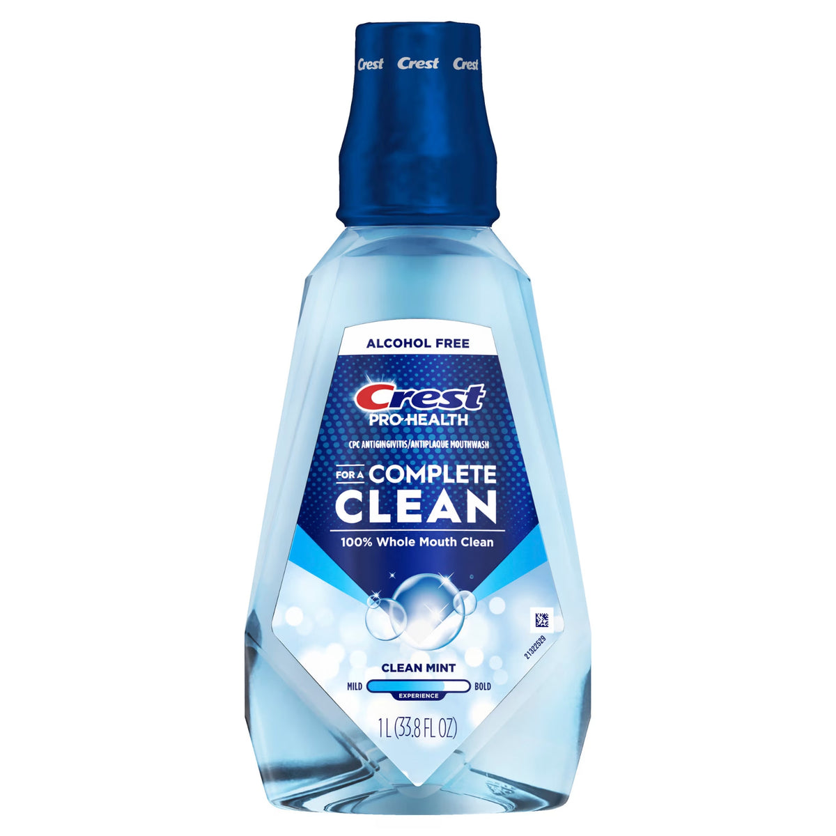 Crest Pro-Health Alcohol-Free Mouthwash Clean Mint 33.8 fl oz Oral Rinse