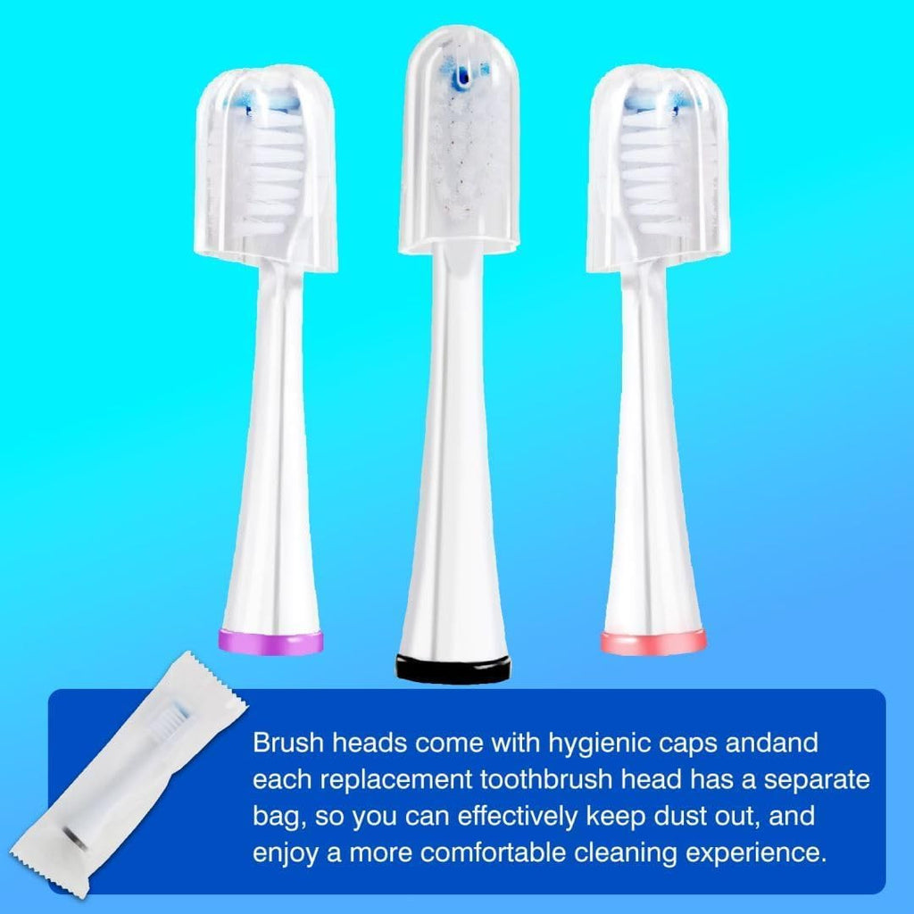 Replacement Brush Heads for Waterpik Sonic-Fusion Toothbrush Set - 3 Pack