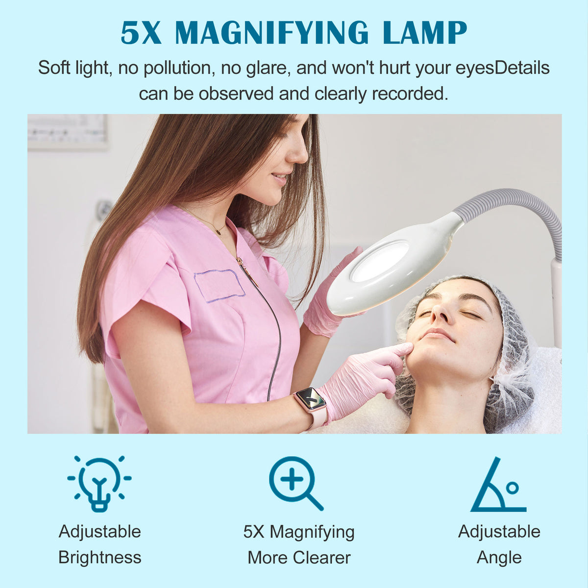 3-in-1 Hot & Cold Facial Steamer with Ozone for Spa & Skin Care