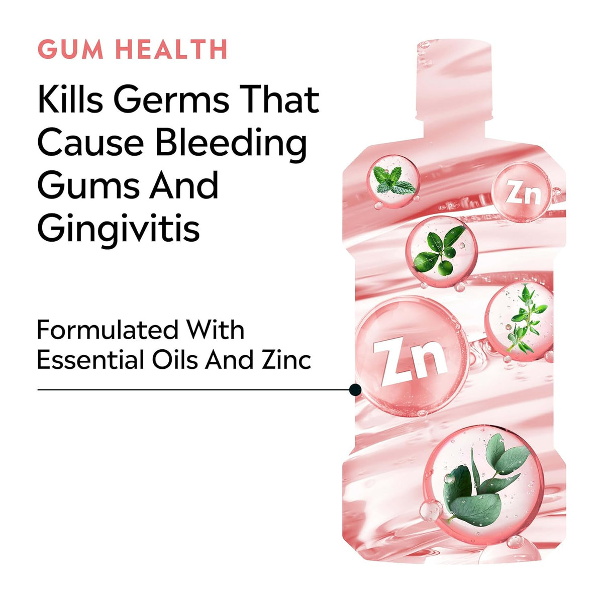 Gum Health Mouthwash for Gingivitis & Plaque Prevention - 500ml