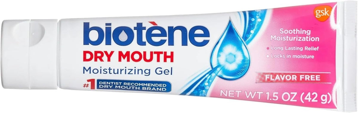 Dry Mouth Moisturizing Gel Flavor Free 1.5 oz Pack of 5 - Oral Care