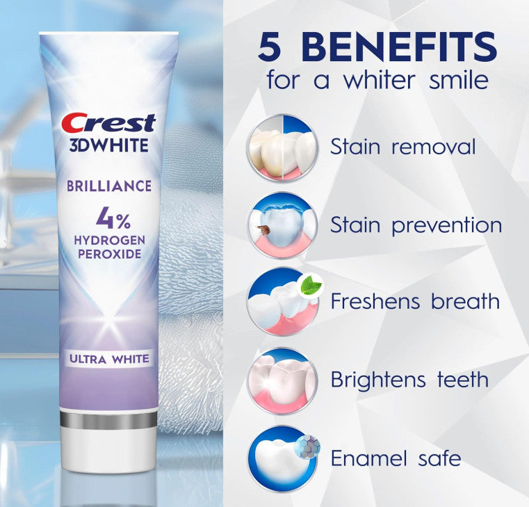 Whitening Toothpaste with Fluoride & Hydrogen Peroxide - 3.8 oz