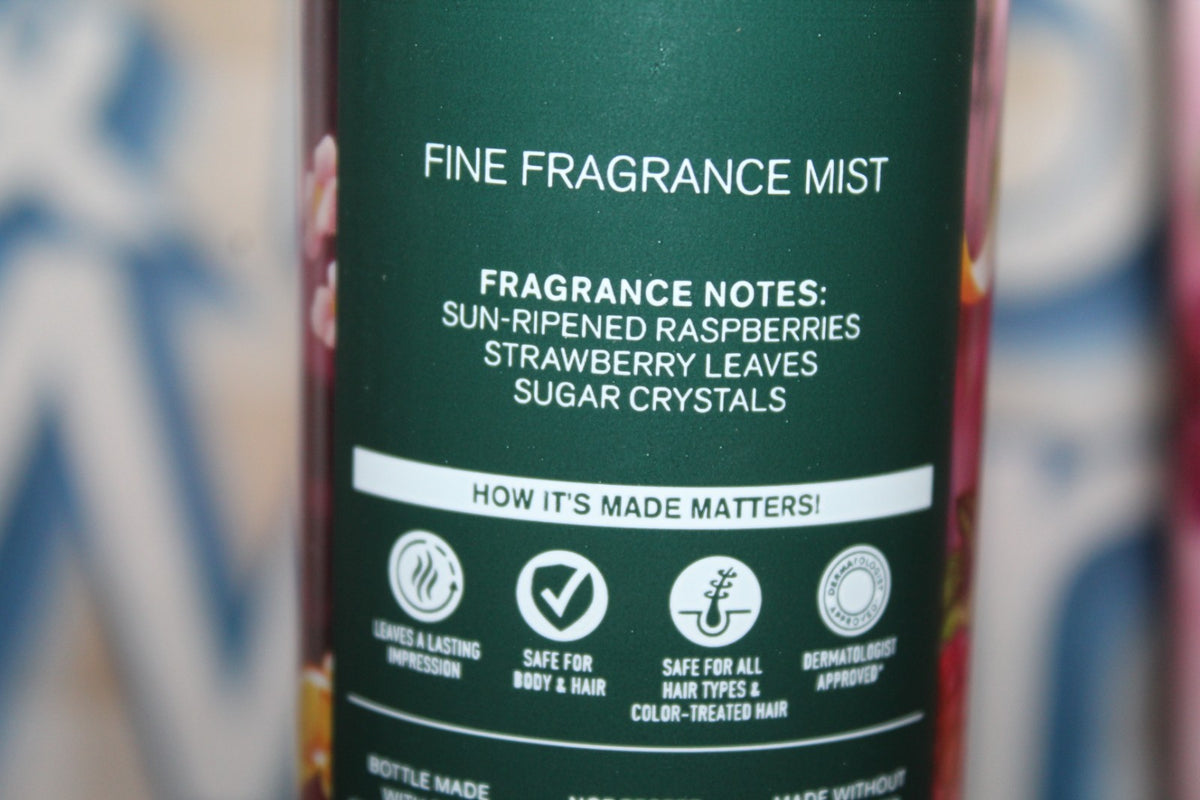 Bath & Body Works Sun Ripened Raspberry Body Cream & Fragrance Mist Set of 2
