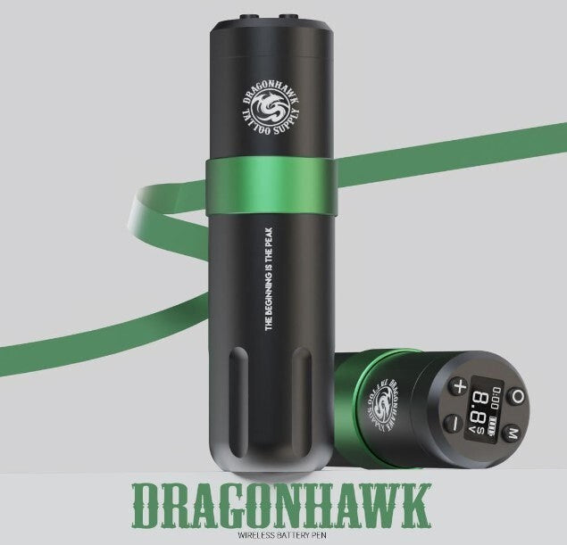Wireless Tattoo Pen Machine with Coreless Motor - Dragonhawk Mcore-A3