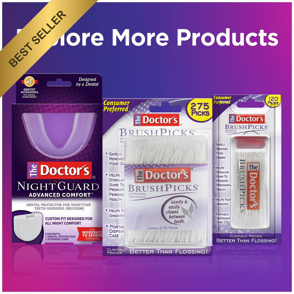 Interdental Toothpicks with Bristle Brush & Plaque Remover - 1100 Count Pack