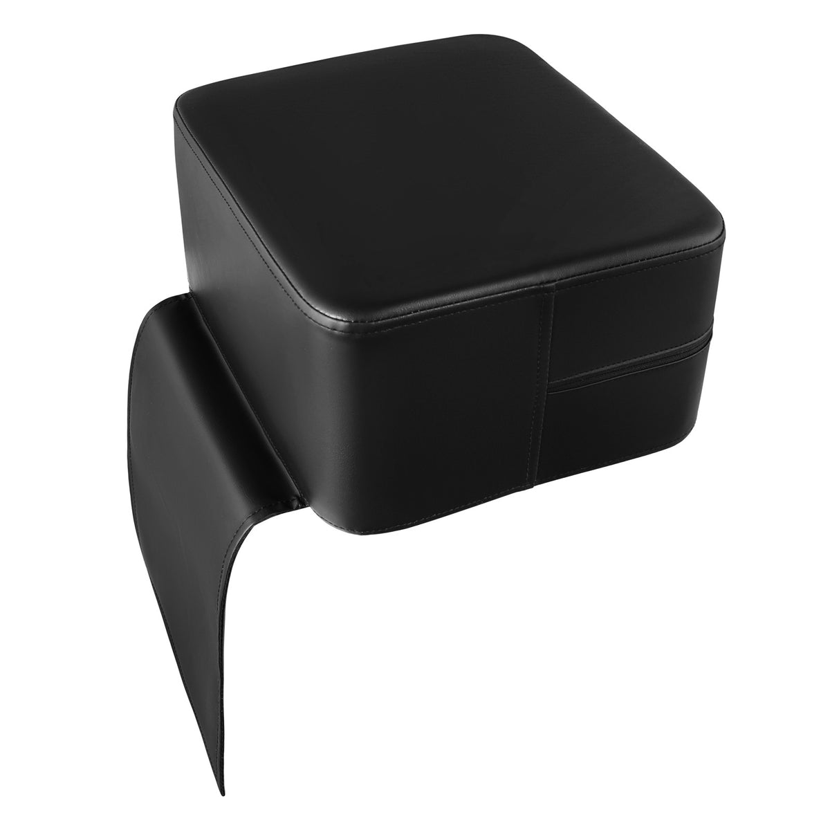 Children's Booster Seat Cushion for Barber Chairs - Black PU & Sponge