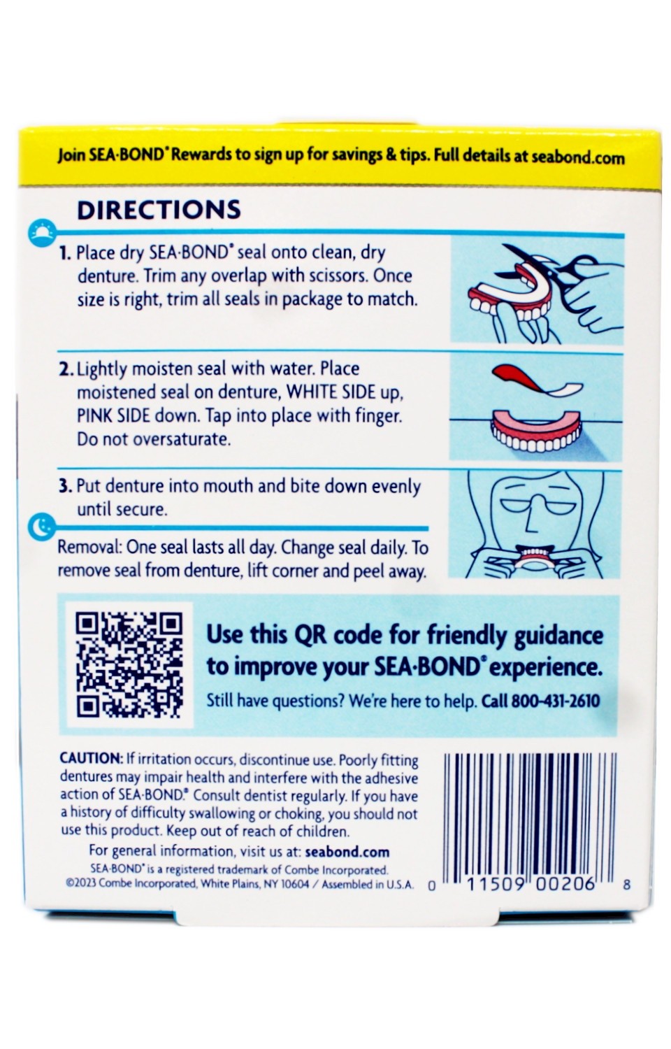 Denture Adhesive Seals - 30 Count, Secure Fit for Upper & Lower Dentures