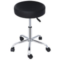 Adjustable Swivel Salon Stool with PU Leather Seat and Five-Star Base