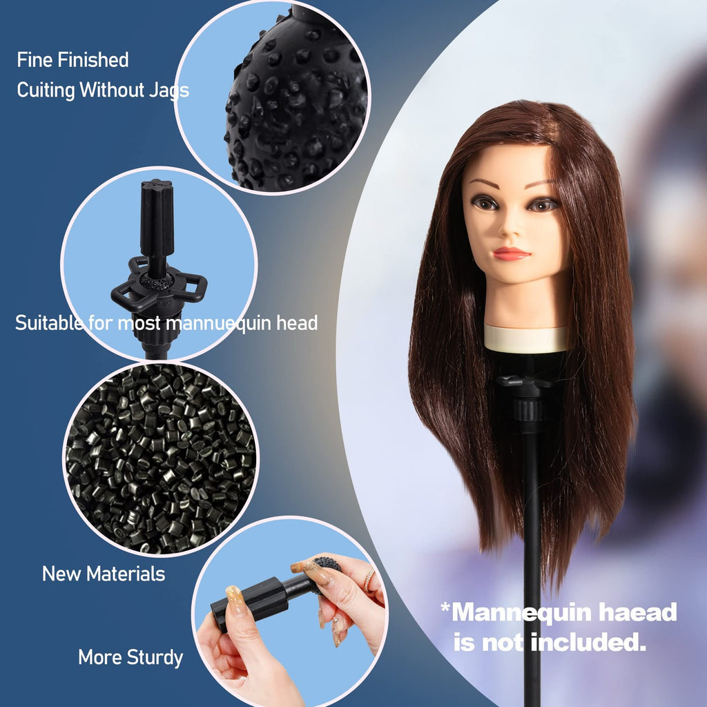 Tall Wig Stand Tripod for Mannequin Head, Adjustable & Stable Hair Styling
