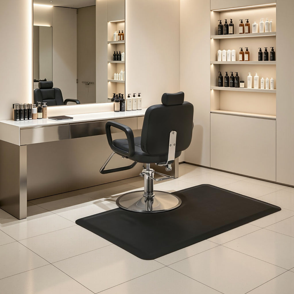 Salon Anti-Fatigue Floor Mat 3x5 Feet for Barber Chairs & Workstations