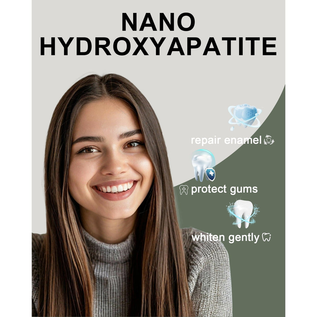 Nano Hydroxyapatite Toothpaste Fluoride Free Sensitive Relief Mint 4.2oz