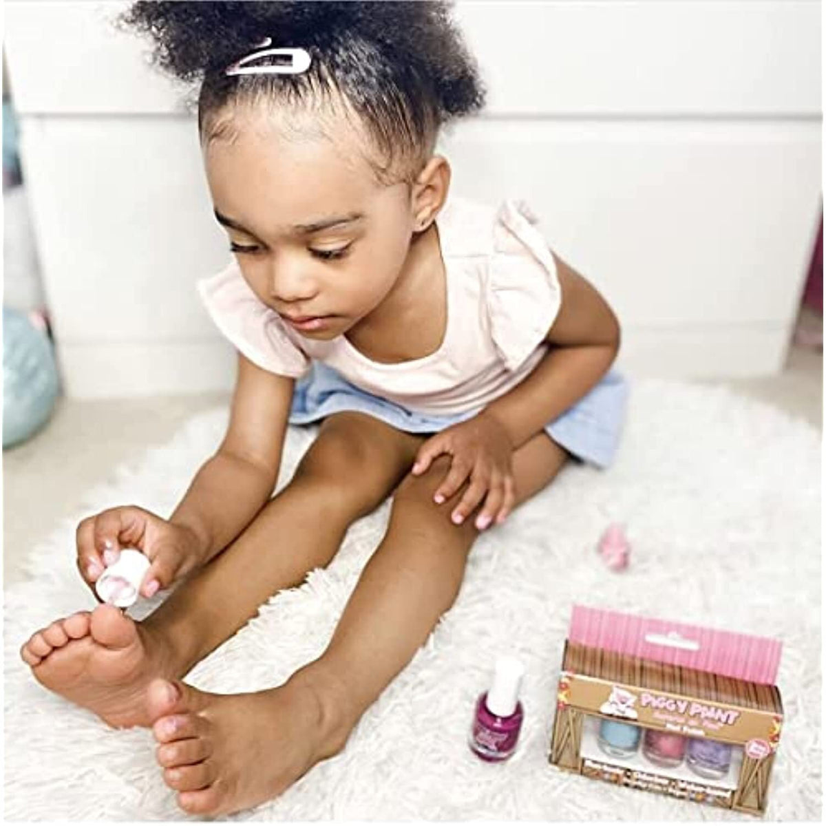 Non-Toxic Nail Polish Gift Set for Kids and Adults - Easter Bunny Theme