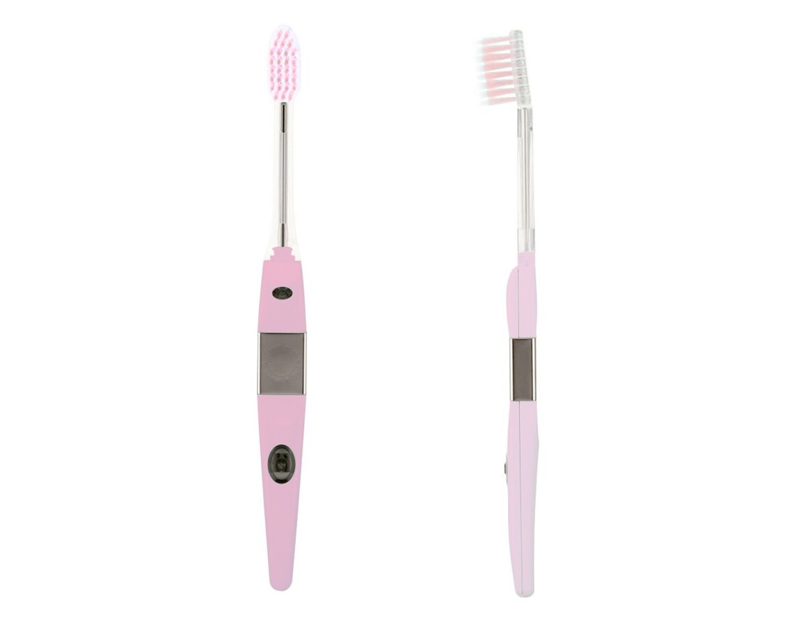 Ionic Dental Toothbrush Made in Japan - Pink, Reverses Plaque Attraction