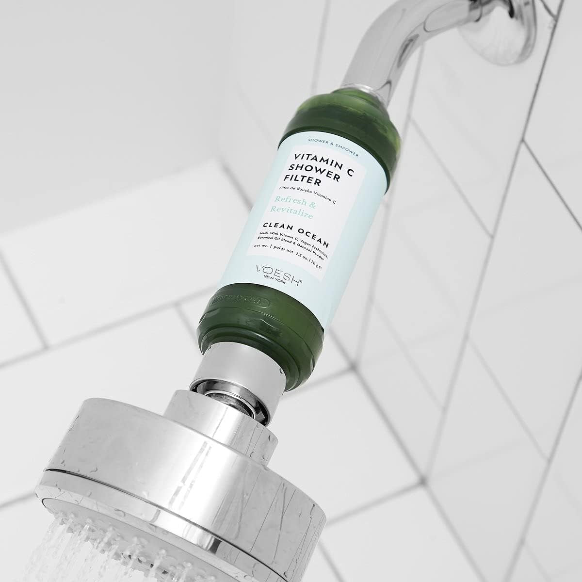 Vitamin C Shower Filter for Clean Water & Skin Care - Ocean Breeze Scent