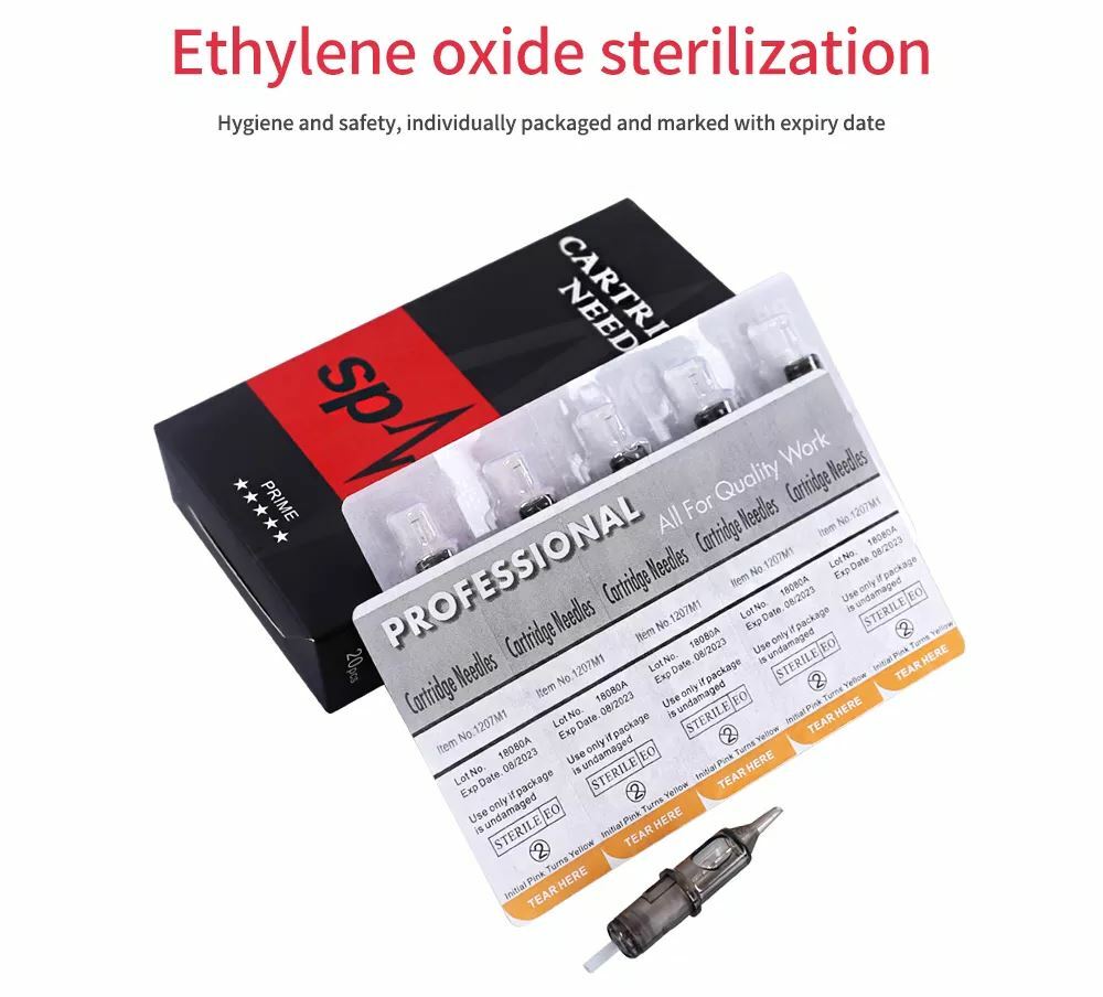 Tattoo Cartridge Needles 20pcs Round Liner Shader Set RL RS RM M1 — Sterilized