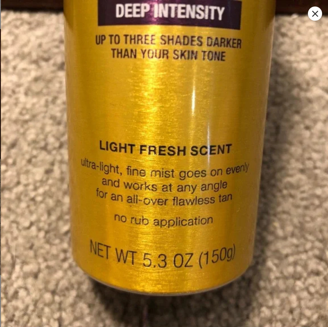 Neutrogena Micro Mist Airbrush Sunless Tanning Spray Deep Intensity 5.3oz