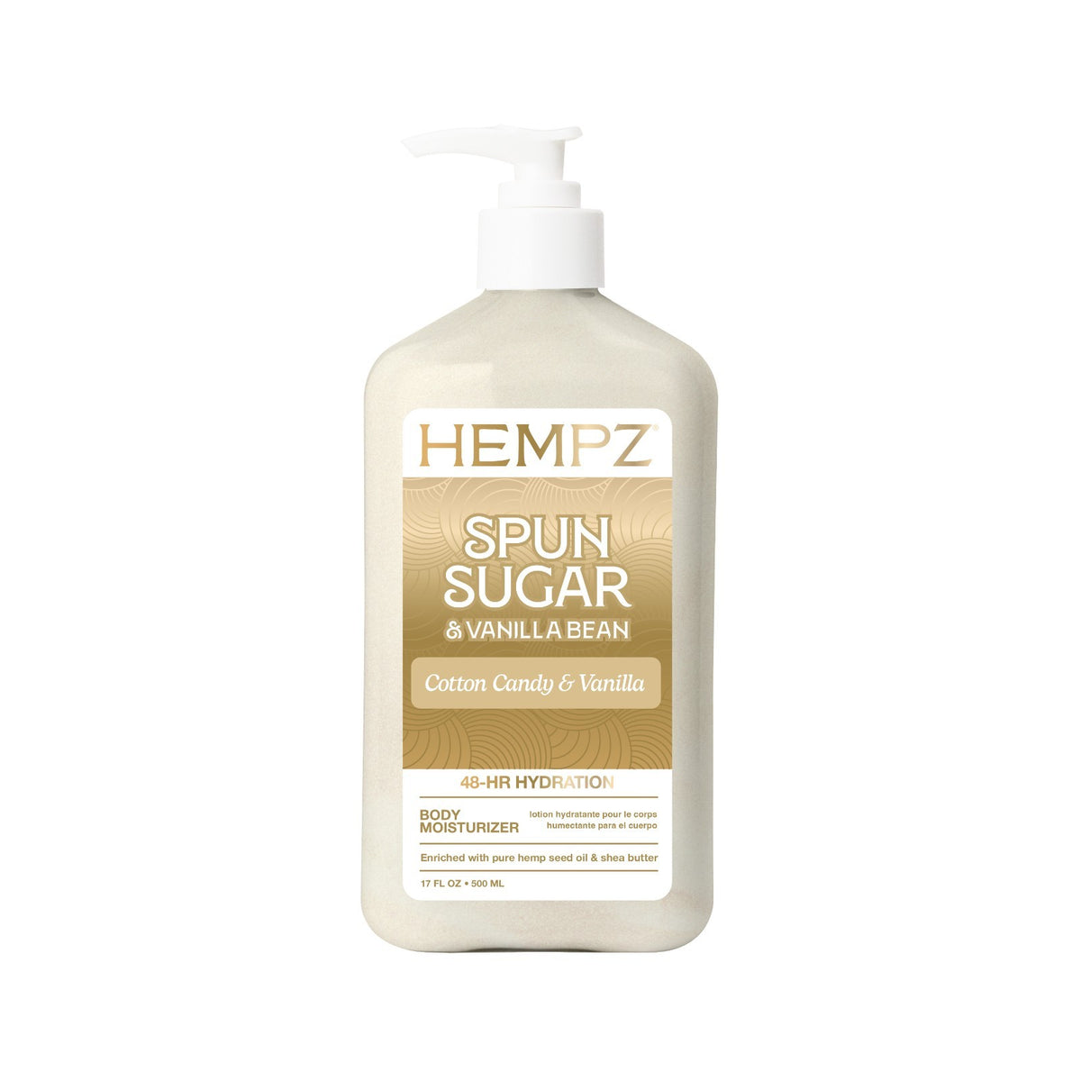 Hydrating Body Moisturizer with Shimmer - Vanilla & Sugar Scent, 17oz