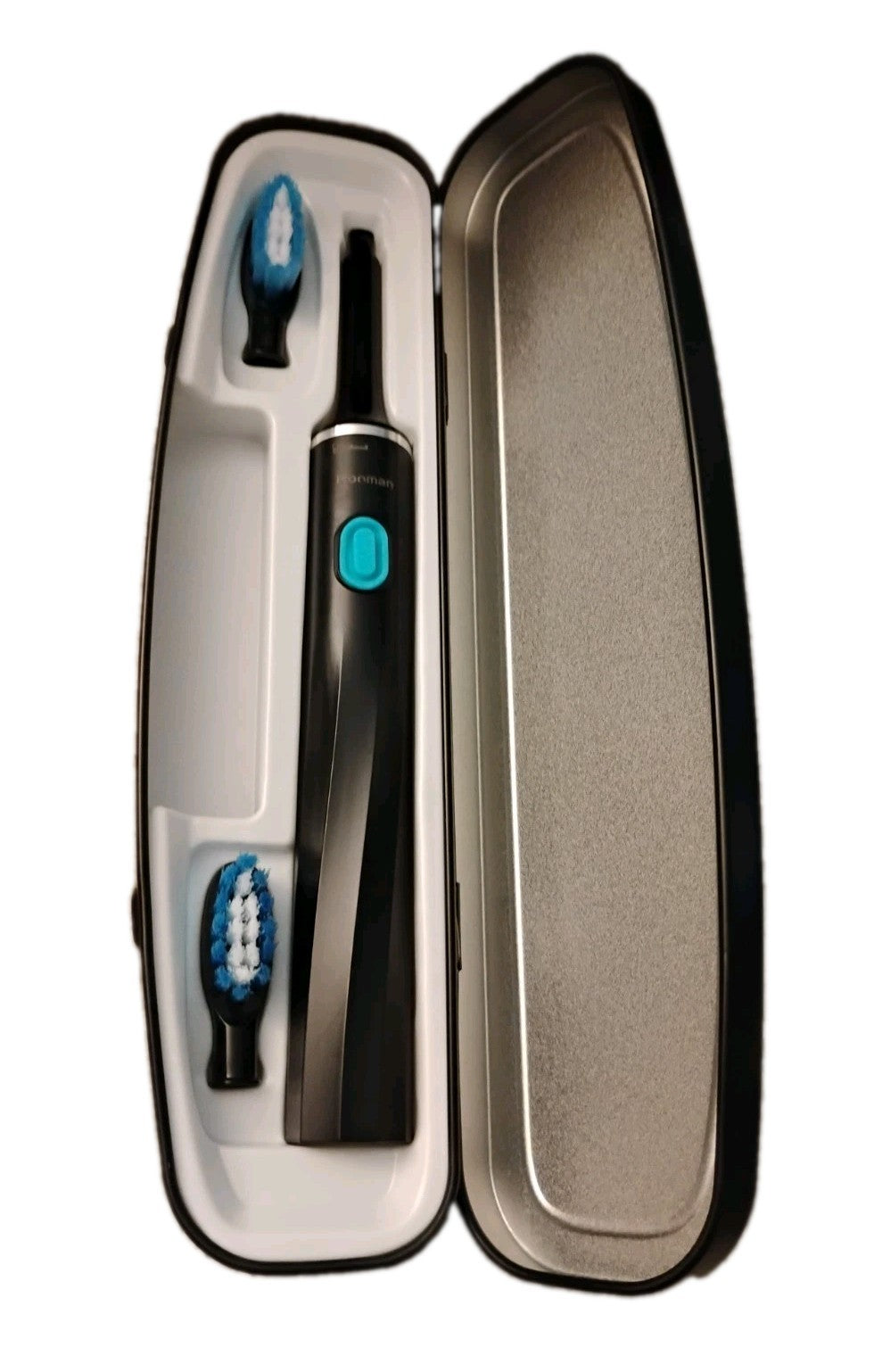 Electric Toothbrush with Travel Case & 2 Replacement Heads - Sonic & Compact