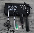 Professional Hair Cutting & Thinning Scissors Set with Razor & Shears