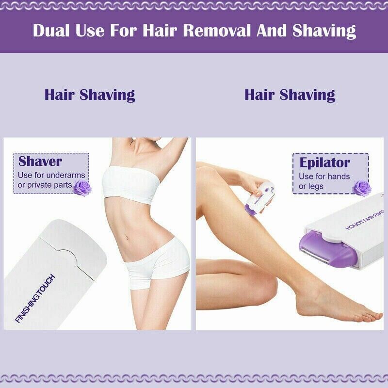 Women Painless Electric Hair Removal Epilator for Face & Body