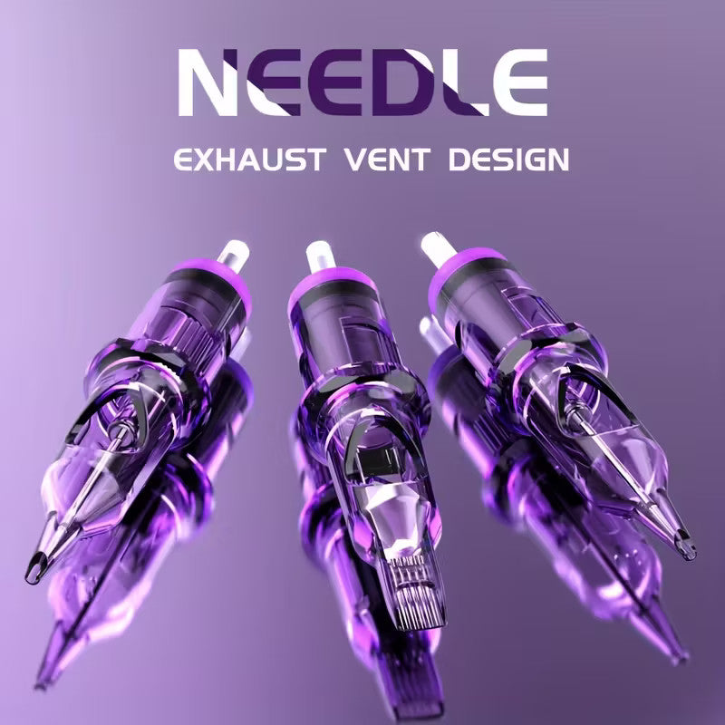 Tattoo Cartridge Needles 50-Pack 05RM 07RM 09RM 13RM 15RM - Needle Bee GoldPlume