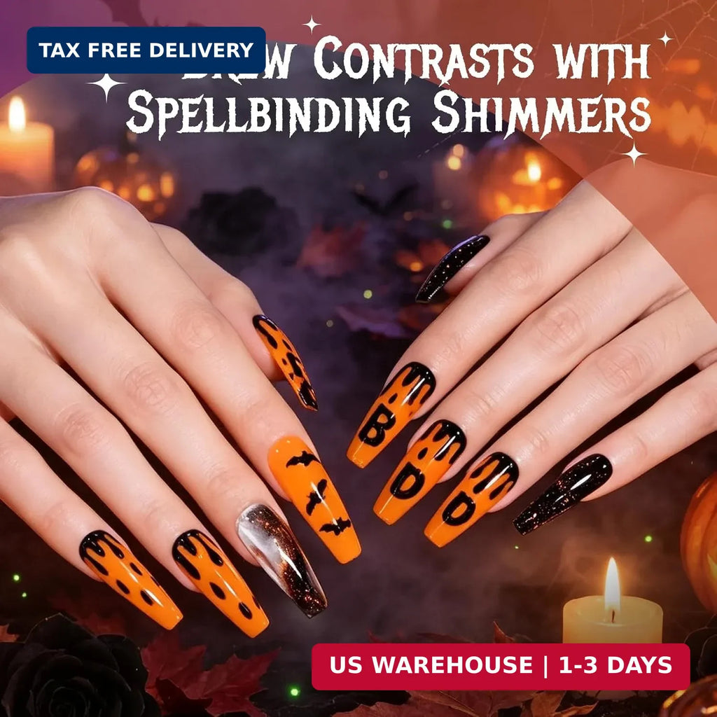 Beetles Halloween Gel Nail Polish Set - 6 Spooky Colors for Nail Art