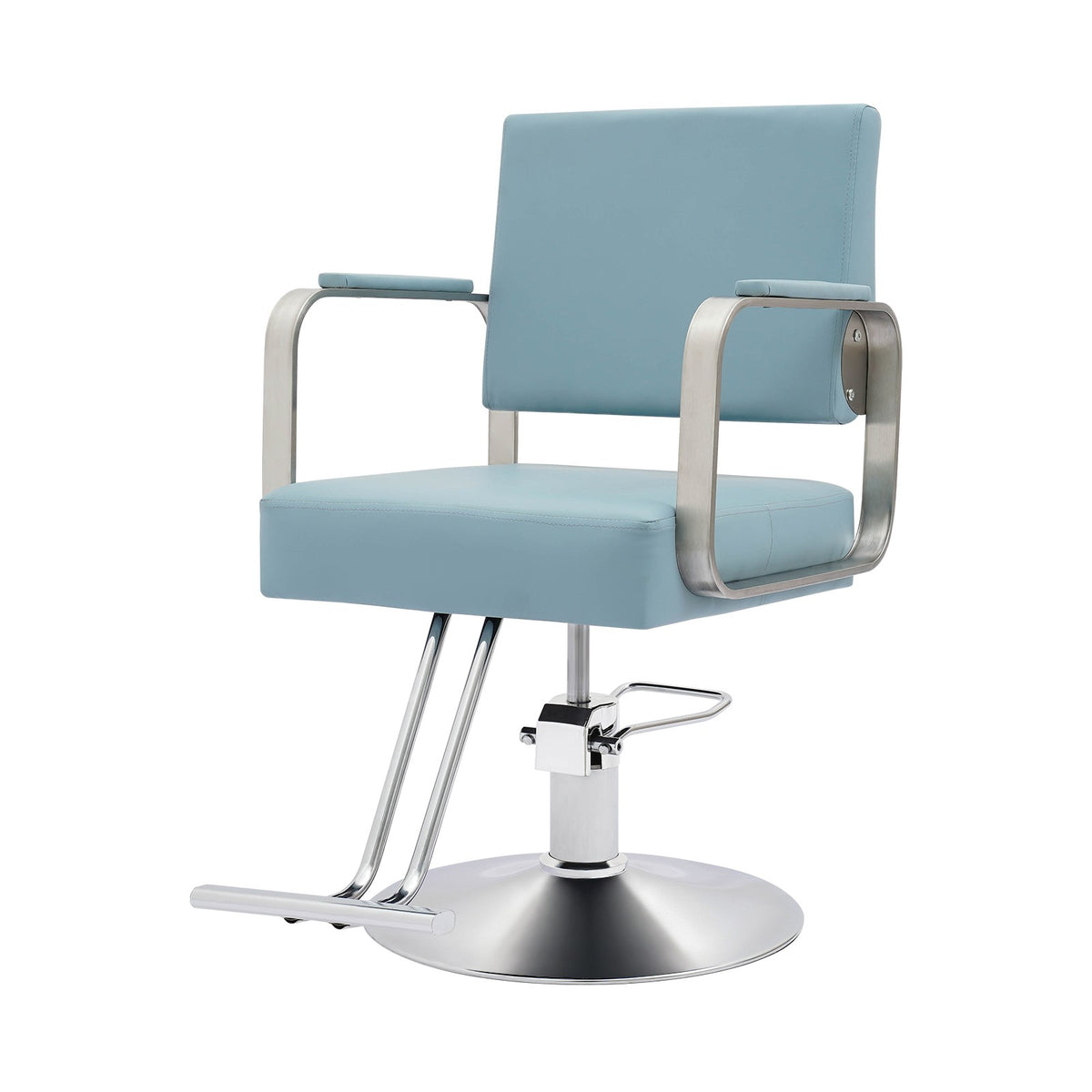 Hydraulic Barber Chair with 360° Swivel & Adjustable Height for Salon