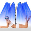 60W UV Tanning Lamp for Face & Body with 432 LEDs, Adjustable Stand & Goggles