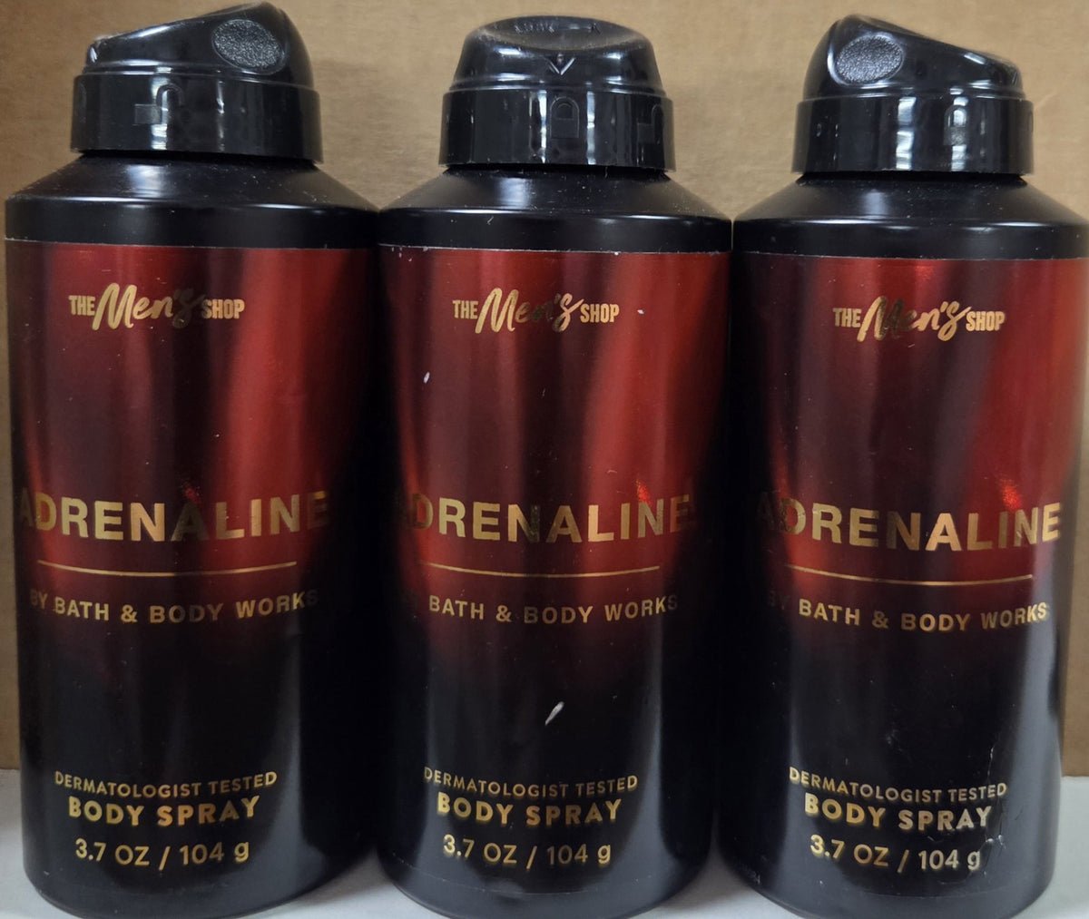 Men's Body Spray Set - Adrenaline 3 Pack 3.7 OZ Bath & Body Works