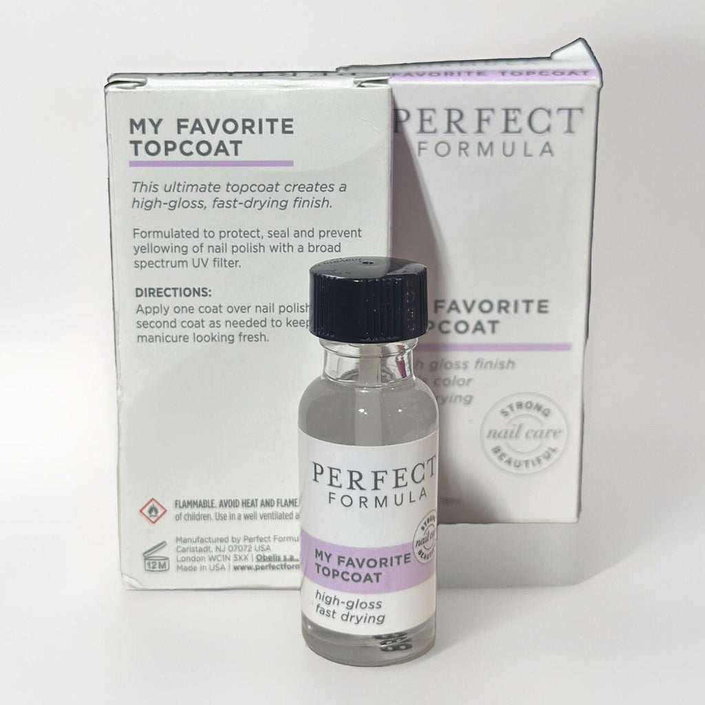 2-Pack Nail Top Coat - Clear Fast-Drying Protective Finish 0.60 oz