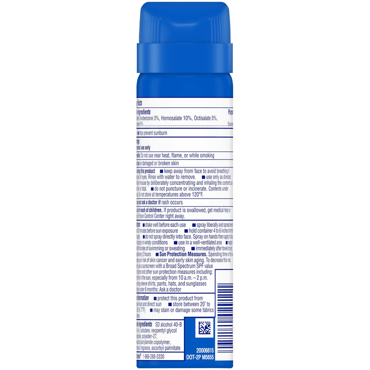 Water-Resistant SPF 50 Sunscreen Spray for Sports & Outdoor Activities 1.6 Oz