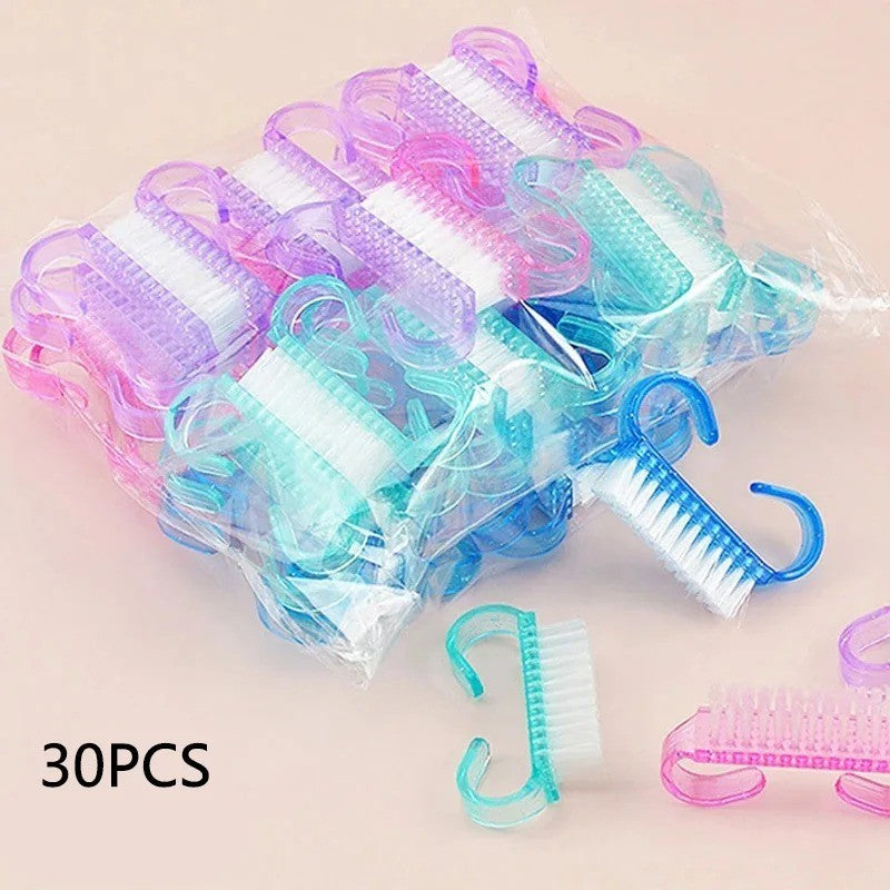 3PCS Nail Art Dust Remover Brushes Soft Manicure Cleaning Tools