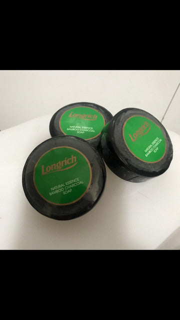 Bamboo Charcoal Brightening Black Soap for Acne - 1, 2, or 3 Bars